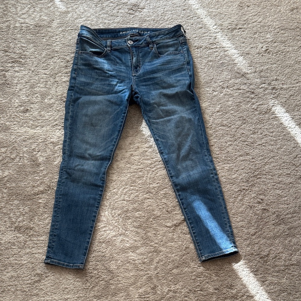American Eagle Outfitters Dark Blue Skinny Jeans